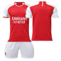 Miniatyrbillede 5 af 11: 23-24 Arsenal hjemme fodboldsæt 7 Saka 8 Odegaard 9 Jesus 11 Martinelli trøje Size 8 + Protective gear with socks 18 yards