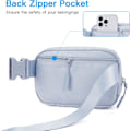 Miniatyrbild 5 av 7: Midjeväska dam bältesväska män, sport mode höftväskor kvinnor bröstväska axelväska crossbody bag med justerbar rem, Gråblå, S