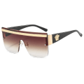 Miniatyrbilde 6 av 7: Merke Solbriller Ultra Luksus Solbriller Dame Oversize Briller Herrer UV400 Medusa Solbriller 2024 Nytt Design Produkter Gold Fashion Sunglasses