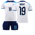 Miniatyrbillede 1 af 11: 22-23 England hjemme VM-trøje nr. 9 Kane 10 Sterling 19 Mount 20 Foden fodbolduniform 2223 England Home No. 19 #L