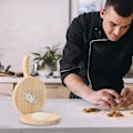 Miniatyrbilde 3 av 4: Tortillapresse Roti Maker med Kjevle Stor Bambus Tre Tortilla Mak db