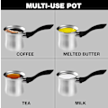 Miniatyrbillede 5 af 5: Tyrkisk Kaffe Potte | Kaffe Maskine i Rustfrit Stål | Buttermælksvarmer Sauce | Lille varm potte til komfuret