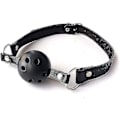 Miniatyrbild 3 av 4: 7 delar/set Läder Bondage Kit Vuxen Lek Handbojor/piska/boll Gag/rep/krage BDSM Black
