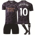 Miniatyrbilde 2 av 11: Fotballdraktsett Arsenal borte svart nr. 7 Saka 9 Lacazette 19 Pepe 14 Aubameyang 22-23 No number socks Children's size 28
