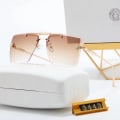 Miniatyrbilde 3 av 6: 2024 Engros Mote- og Designer-Solbriller i Overdimensjonert Stil, Polariserte, Kjente Merker, Skyggebriller for Kvinner og Menn 3443-4 Sunglasses