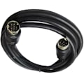Miniatyrbillede 4 af 5: Mini Din 9-polet han til 9-polet han o Input kabel 1m 2m 3m Kompat - Perfet Sort Black 3M