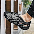 Miniatyrbild 2 av 3: Nya strandfoam löparsandaler unisex svart black 39