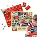 Miniatyrbillede 4 af 5: Julekalender Puslespil 2023, 1008 Puslespilsbrikker 24 Dages Jule-nedtælling Julekalendere, Julegaveidé til Børn Voksne