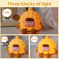 Miniatyrbillede 3 af 5: Durian Natlampe til Børn, Sød Silikon Durian Lampe, Dæmpbar Durian Berøring