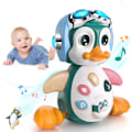 Miniatyrbilde 1 av 5: Penguin Baby Leketoy 6 til 12 Måneder Musikk Lysende Babyer Småbarn Spedbarn Krypende
