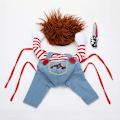 Miniatyrbild 4 av 5: Hundkostymer Dödsdockan Chucky Kläder Husdjur Julfest Cos - I lager