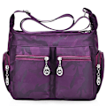 Miniatyrbillede 1 af 5: Damehåndtaske Skulderstrop Taske Trendy Ins All-Match Bærbar Dual-Use Casual Taske Gorgeous purple camouflage