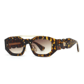 Pikkukuva 1 / 7: Brändilogo Aurinkolasit Unisex Trendikkäät Neliönmuotoiset Aurinkolasit Muoti Aurinkolasit C5 LEOPARD 9284-1