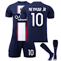 Miniatyrbild 1 av 2: Fotbollströja Fotbollströja Träningströja Nr 10 Neymar Blå/Vit Blå/Vit Blue/White kids 28(150-160cm)