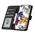 Miniatyrbillede 1 af 4: Skin-touch Butterfly Pattern PU Læderetui med Stativ og Pengepungfunktion til Motorola Moto G7 Power Multifarvet Multicolor Style A