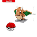 Miniatyrbillede 4 af 4: Nanoblock Lille Bygge Pikachu Murstensmodel Uddannelsesmæssige Legetøj Til Børn Fødselsdag Mursten Blok Butterfree