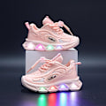 Miniatyrbild 4 av 5: Flickor Pojkar Toddler Luminous Trainers Skor Barn Led Light Up Flash Sneakers Storlek G Green 23 yards inside length 14cm