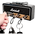 Miniatyrbild 1 av 5: Nyckelhållare för vägg, Gitarrnyckelkrokar, JCM800 Standard Gitarrnyckelring, Gitarrförstärkare Nyckelhållare krok med 4 nyckelhållare, Svart