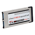 Miniatyrbillede 2 af 5: Hurtig Dual 2 Port USB 3.0 Express Card 34mm Slot Express Card Pcmcia Konverter Adapter til Lap