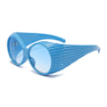 Pikkukuva 5 / 7: Twooo T1021 Tukkumyynti Värikkäät Ylisuuret Lasit Pyöreät Kehykset Trendikkäät Aurinkolasit 2024 C7 Green / Green designer fasionable sunglasses