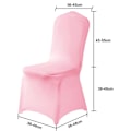 Miniatyrbilde 2 av 9: Stretchbare Stolkseter Bryllup Fest Bankett Dekor Stolkseter Avtakbare Setekseter - Rosa