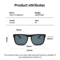 Miniatyrbillede 5 af 7: Personlighed Designer Tilpasset logo sports polariserede solbriller firkantede 2024 udendørs cykling mode sport solbriller C6 Polarized