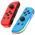 Miniatyrbild 1 av 2: Trådlös handkontroll kompatibel med Nintendo Switch, Oled, Lite Gamepad Joystick (l/r) Ersättning med Rgb Höger - Red Blue
