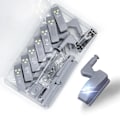 Miniatyrbilde 1 av 5: 6/12 stk LED hengsel lys, 2024 Ny LED hengsel sensor lys, Universal LED skap hengsel sensor lys, Garderobe LED hengsel lys 12 pcs