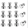 Miniatyrbilde 1 av 3: 30 stk Metalliske Magnetiske Push Pins Praktiske Kjøleskapmagneter Perfekt For Whiteboardmagneter Kontormagneter Kartmagneter