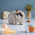 Miniatyrbilde 8 av 9: Blomstermønstret Puffy Quilted Makeup Bag Stor Reise Kosmetikkveske ROSA PINK