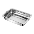 Miniatyrbilde 1 av 5: Rustfritt stål matfat med håndtak Rustfritt holdbart matlagringsskuff for hjemmekjøkkenet Small Tray