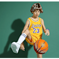Pikkukuva 4 / 5: Lakers #23 Lebron James Pelipaita Nro. 23 Koripalloasu Setti Lapsille / Keltainen S (120-130cm) Yellow