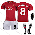 Pikkukuva 3 / 11: 23-24 Manchester Unitedin kotijoukkueen punainen Red Devils -jalkapalloasusetti nro 10 Rashford 21 Anthony 25 Sancho 7 Mount Red Devils home without number #20