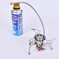 Miniatyrbilde 4 av 5: 2 stk gull camping gassadapter, gassflaske adapter for utendørs campingkomfyr, splittbrenner, ovn, gasskobling for fotturer og camping gassbrenner