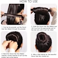 Miniatyrbilde 5 av 5: 2 stk Donut Bun Maker, Twist Bun, for headband Magic Chignon hår