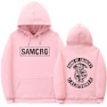 Miniatyrbillede 4 af 5: Sons Of Anarchy Samcro Hoodie Dobbeltsidet Print Hoodie Shirt Top Blå Blue XL