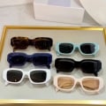Miniatyrbilde 3 av 7: Trendy Shades Solbriller Større Rektangel Overdimensjonert Ramme Kvinner Menn Svart Tilpasset Hvit OEM LOGO Stil Tid Farge Black fashion