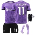 Miniatyrbild 2 av 11: Liverpool 23-24 bortaställ barn nr 11 Salah 9 Nunez 66 Arnold fotbollskläder No socks size 11 #S