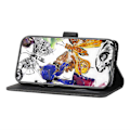 Miniatyrbillede 2 af 4: Skin-touch Butterfly Pattern PU Læderetui med Stativ og Pengepungfunktion til Motorola Moto G7 Power Multifarvet Multicolor Style A