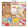 Miniatyrbild 3 av 8: Färgläggningbok för vuxna och tonåringar med supersöta djurkaraktärer med enkla och lätta mönster för avkoppling Pocketbok Item 20: 46 pieces