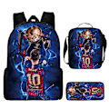 Pikkukuva 1 / 5: 3 kpl/setti jalkapalloilija Lionel Messi reppu oppilaan koululaukku Y P4 P4 Backpack + Satchel