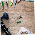Miniatyrbillede 4 af 5: Flyvende Flyvende Flyvende Fly Flies Real Artificial Nymph Worm Bait (grøn 2 stk.)