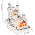 Miniatyrbild 2 av 5: Byggsats för tonåringar och vuxna, Tyskland berömda arkitektur miniblock set, Neuschwanstein slott modellkit 4200 delar