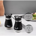 Pikkukuva 3 / 5: Suola- ja pippuripurkit Suola- ja pippurimyllyt Suola- ja sarja Suolakannu Suolapannu Keittiötarvikkeet (musta) Black