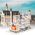 Miniatyrbild 4 av 5: Byggsats för tonåringar och vuxna, Tyskland berömda arkitektur miniblock set, Neuschwanstein slott modellkit 4200 delar