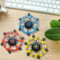 Miniatyrbillede 8 af 10: 3-pak Fingertip Gyro Fidget Spinner, DIY Deformerbare Kædeled Fingertip Spinnende Robot til Voksne og Børn