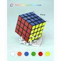 Miniatyrbillede 2 af 5: 4x4 Speed ​​Cube, QiYuan Original 4x4x4 Hurtig Terning Super Holdbar Mærkat med Levende Farver (4x4x4) 4x4x4 4x4x4 3x3x3