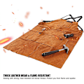 Miniatyrbild 2 av 4: Läder Svetsförkläde För Män Professionell Värmebeständig Arbetsförkläde Heavy Duty Kohud Förkläde Perfekt För Smed DIY Svetsare Snickare 1 Styck