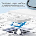 Miniatyrbilde 4 av 4: Etui med tastatur for iPad 9. 8. 7. generasjon 10,2 tommer 2021 2020 2019 Svart Black