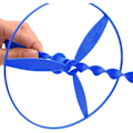 Miniatyrbild 3 av 5: Twisty Pull String Flygande tefat/Helikoptrar, 40 st